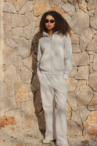 LIMITED EDITION︱W. All-Star Zip Hoodie - Grey Melange/Yellow