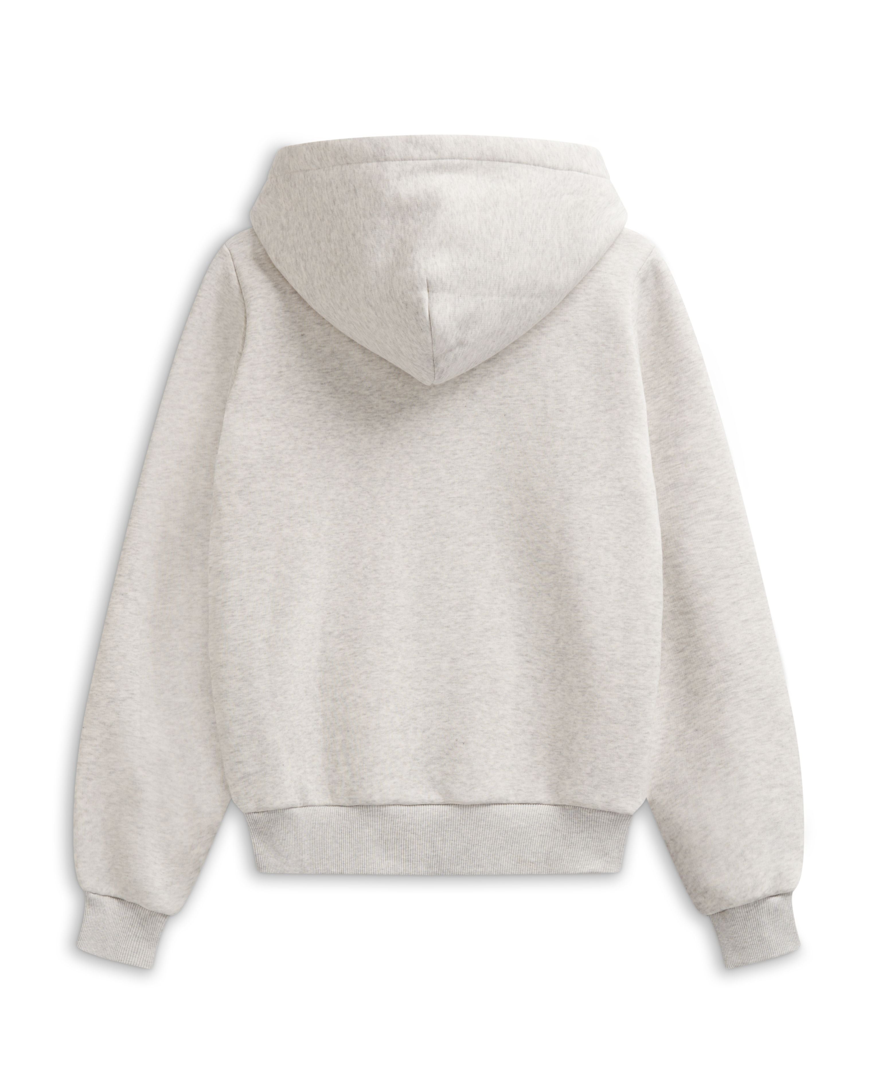 M. Varsity Zip Hoodie - Grey/Burgundy