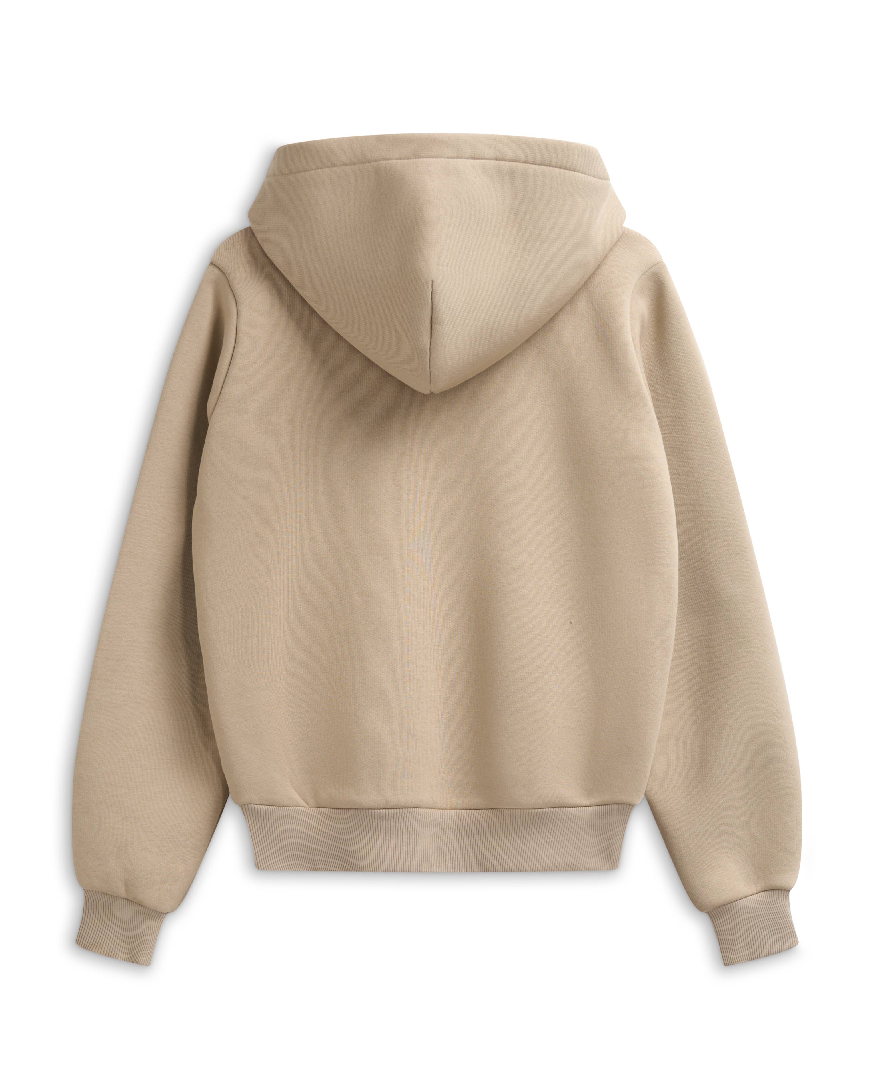 W. Varsity Zip Hoodie - Sand