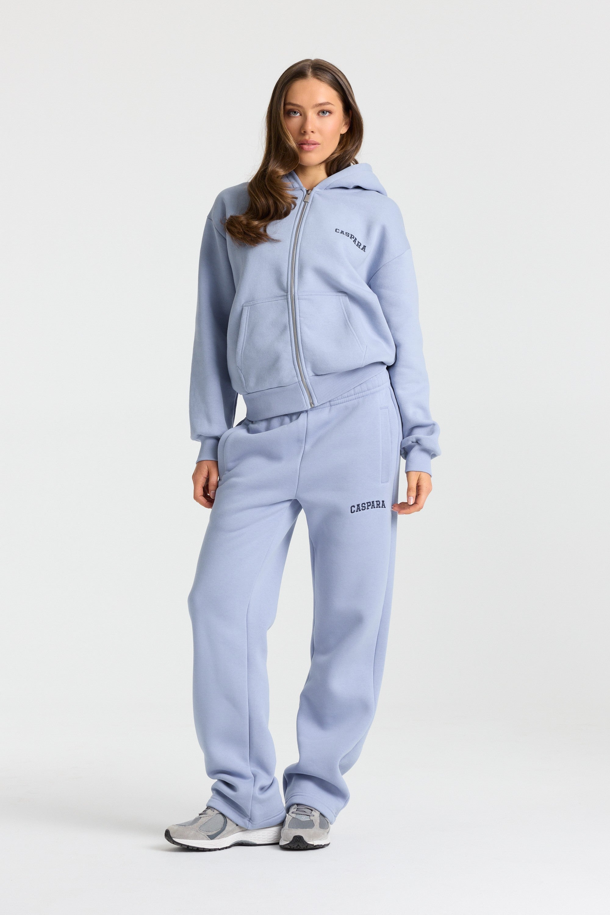 W. Cortina Zip Hoodie - Vintage Blue
