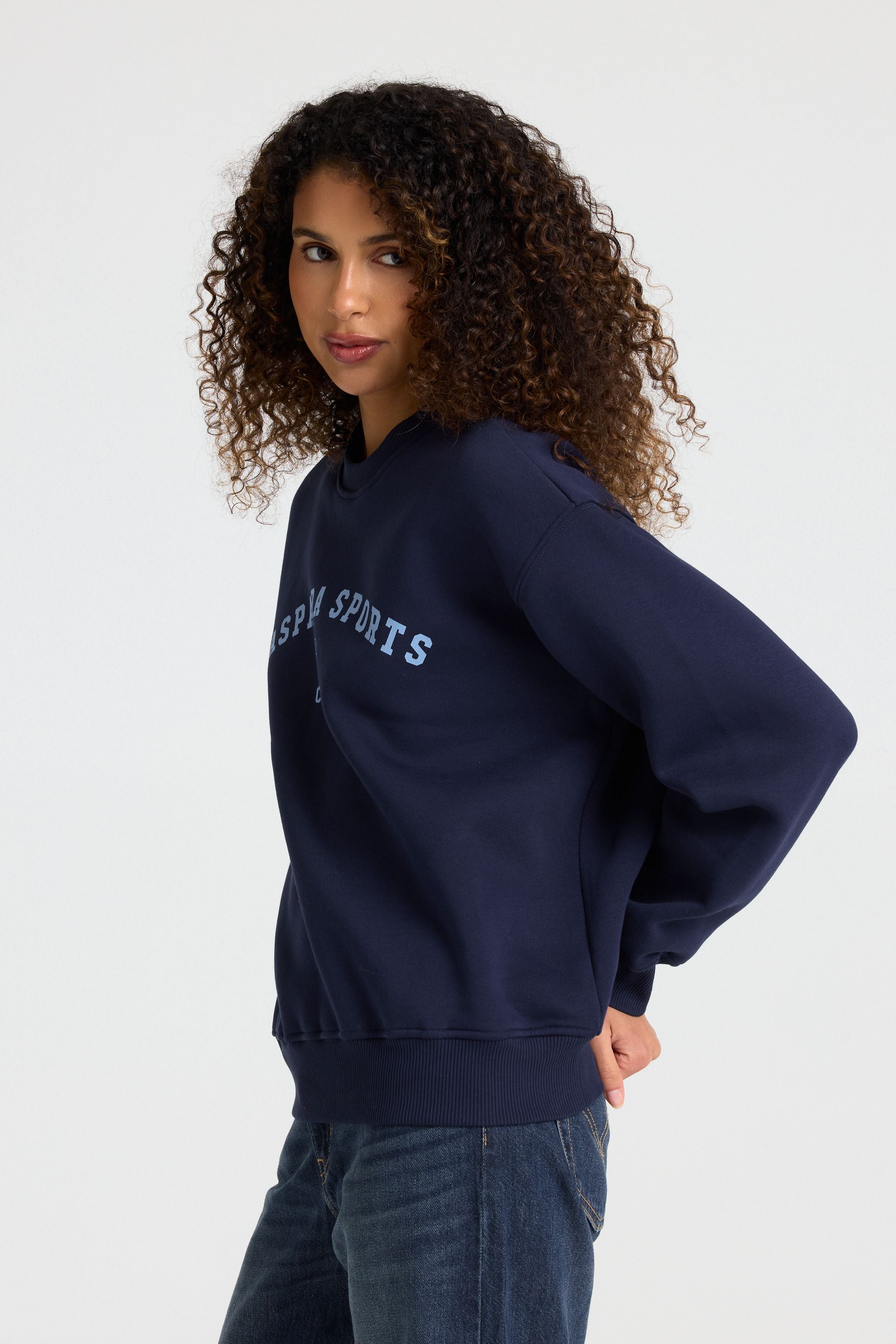 W. Cortina Crewneck - Navy