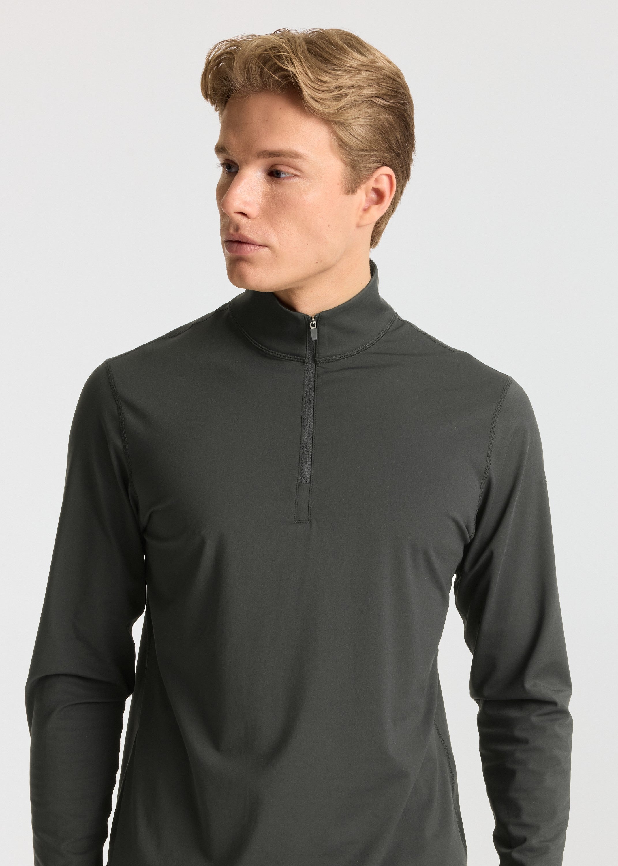 M. Prime Core Half Zip - Olive Green