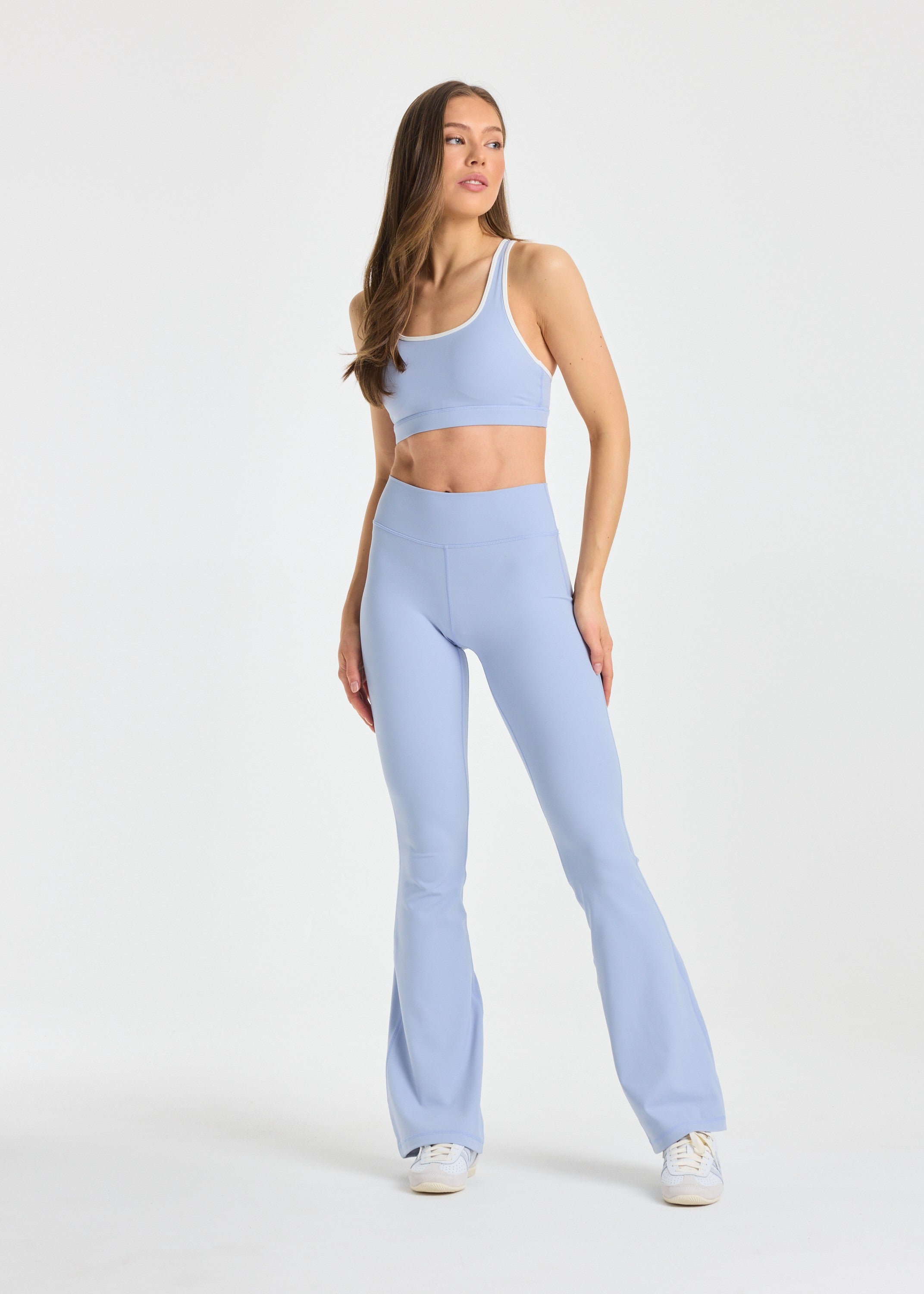 W. Cloudform® Crossback Sports Bra - Vintage Blue