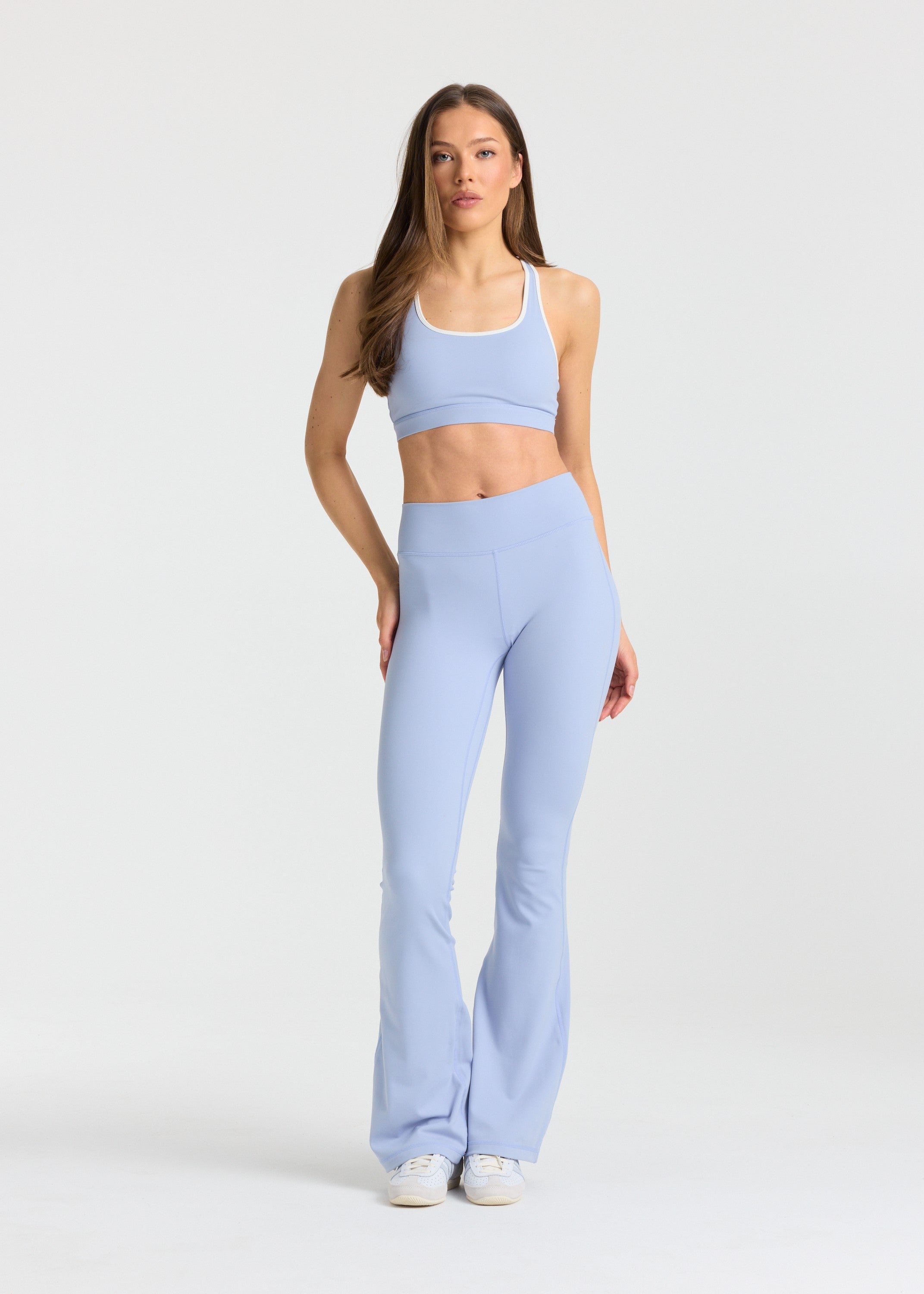 W. Cloudform® Crossback Sports Bra - Vintage Blue