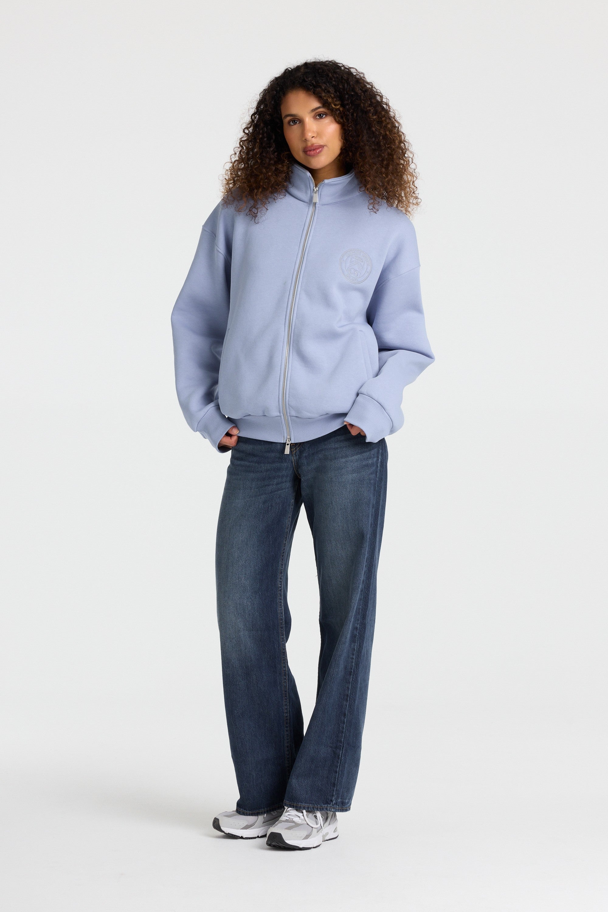W. Funnel Zip Jacket - Vintage Blue
