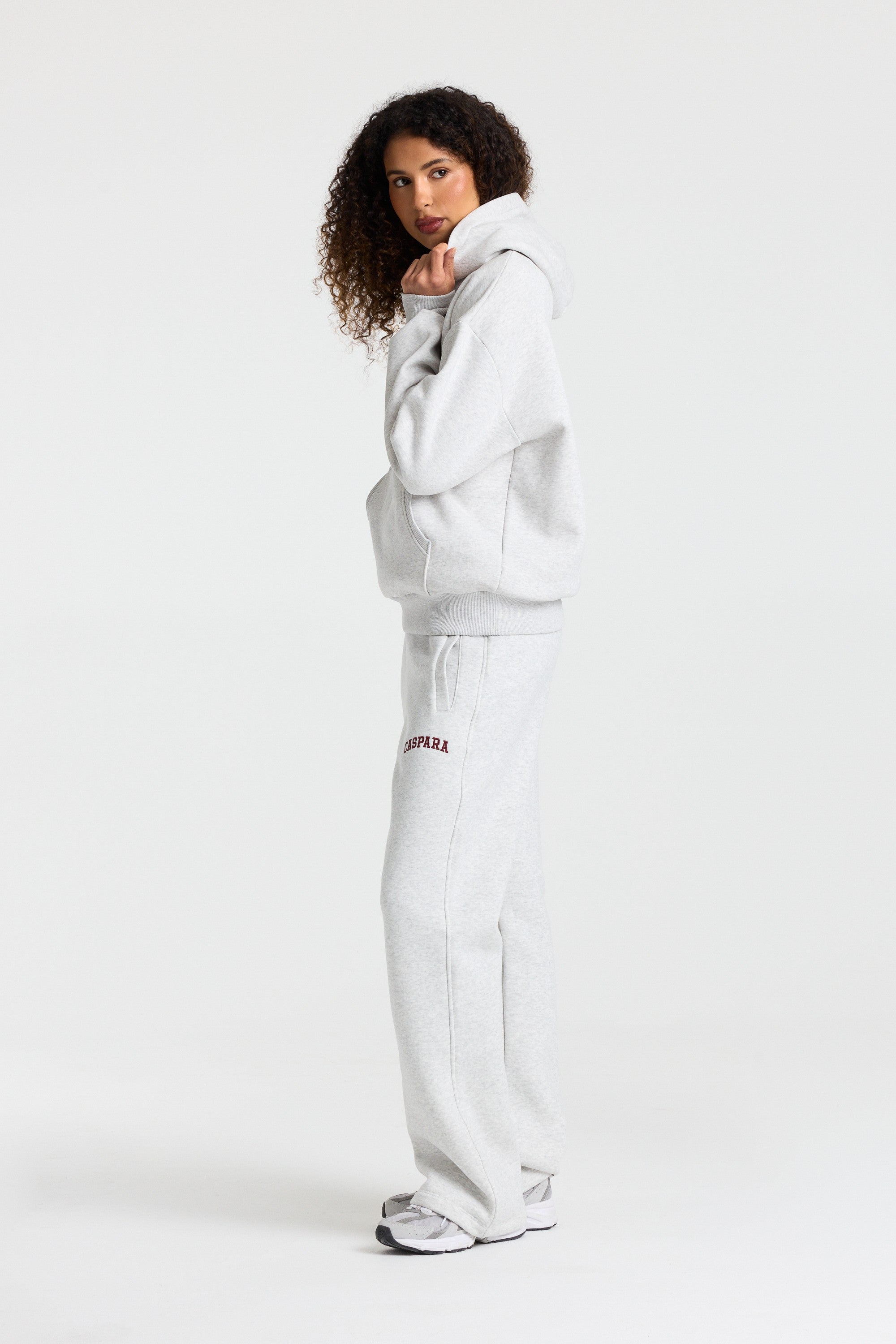 W. Varsity SL pants - Grey/Burgundy