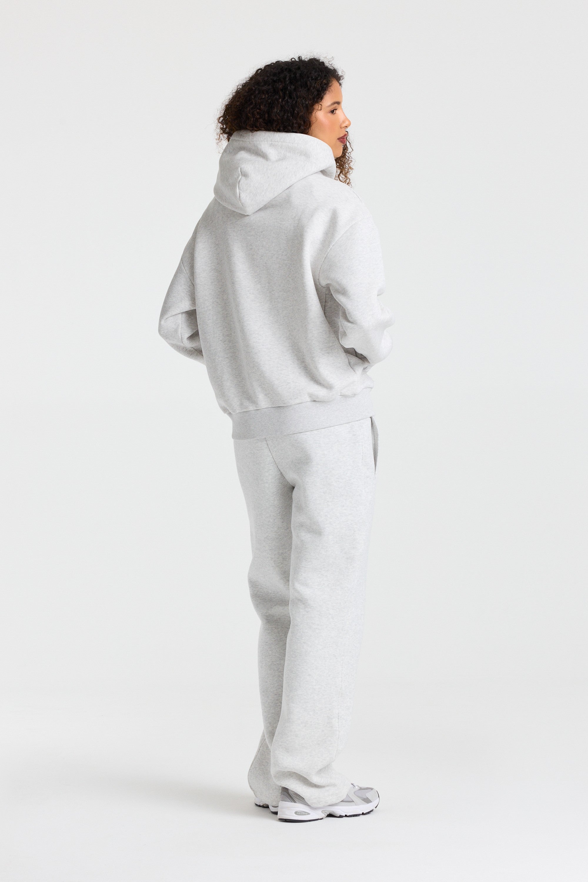 W. Varsity Hoodie - Grey/Burgundy