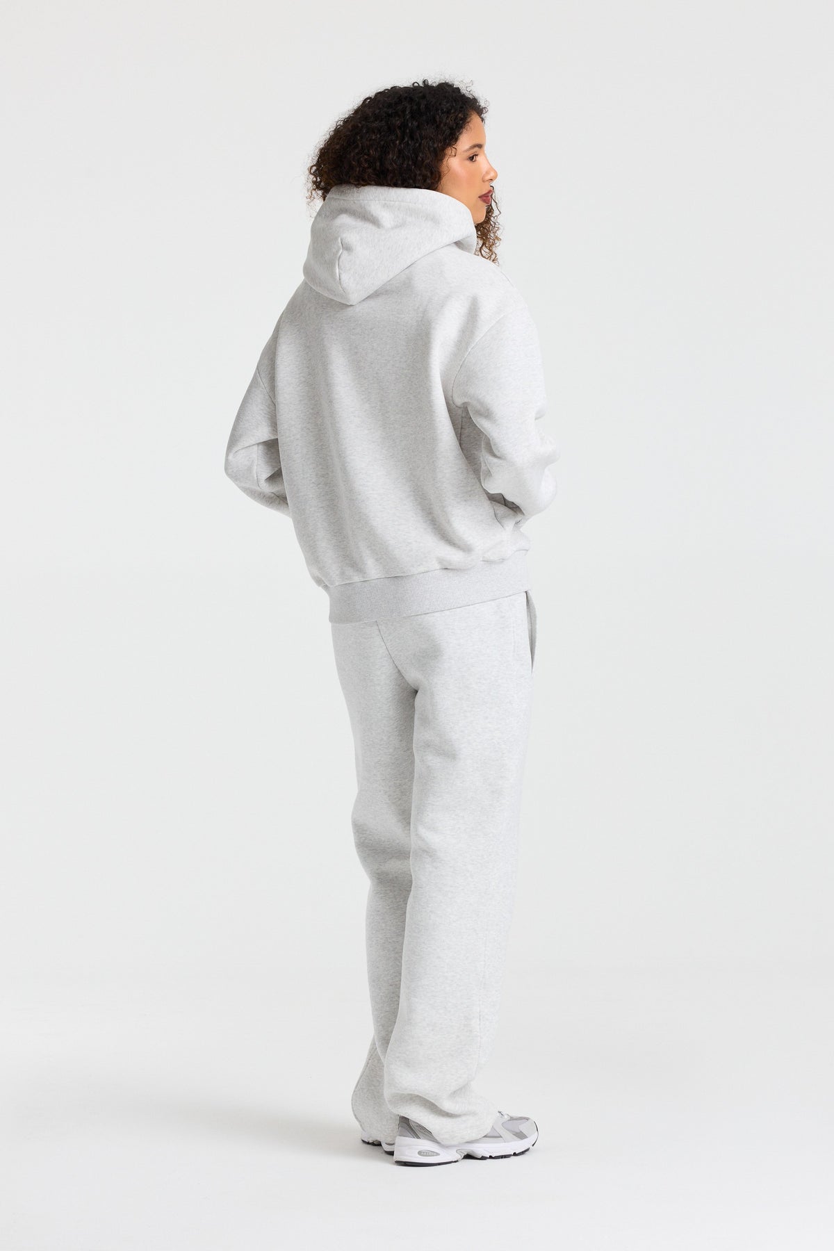 W. Varsity Hoodie - Grey/Burgundy