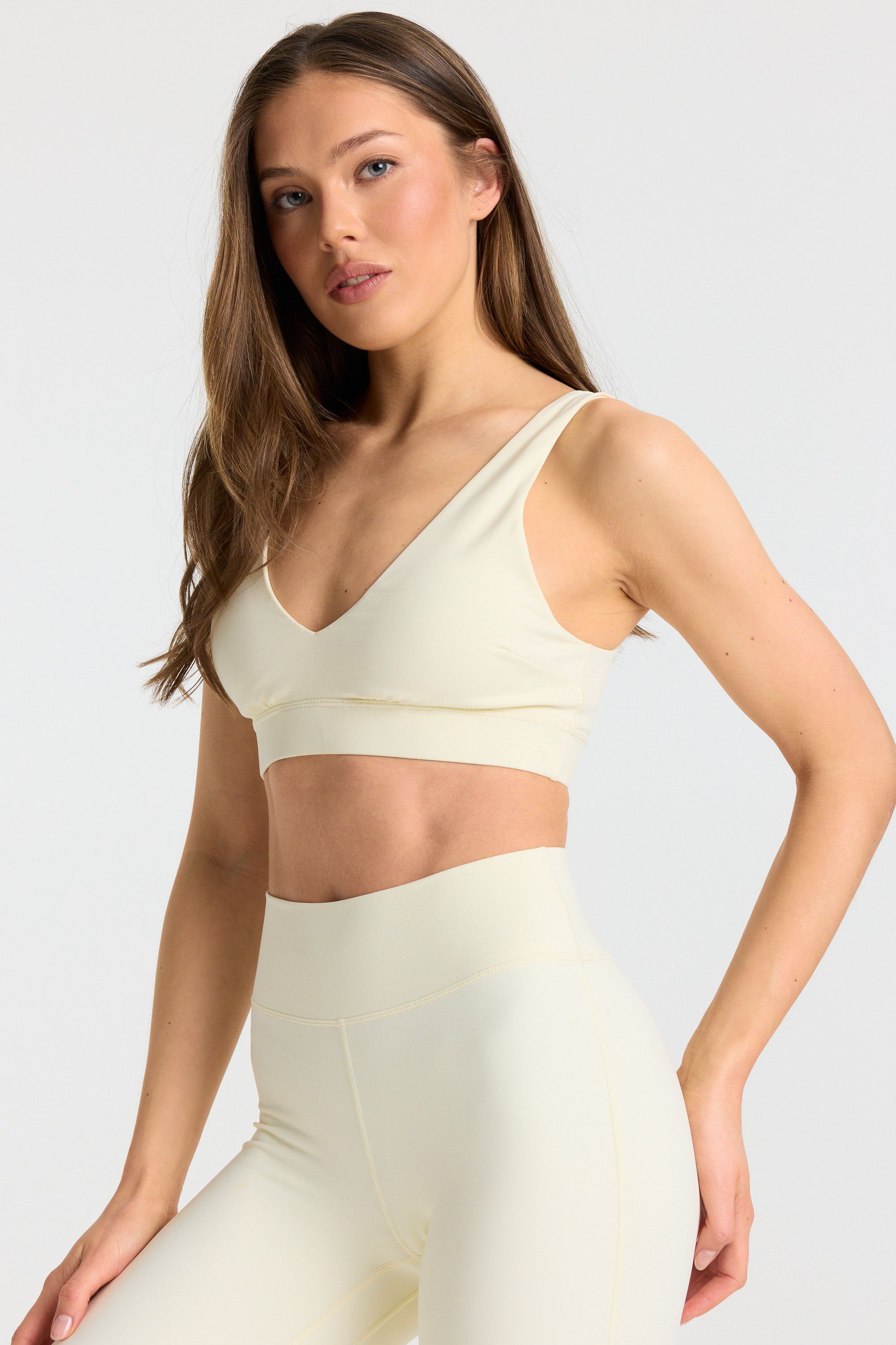 Cloudform® V-Shape Sports Bra - Butter Yellow