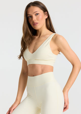 Cloudform® V-Shape Sports Bra - Butter Yellow