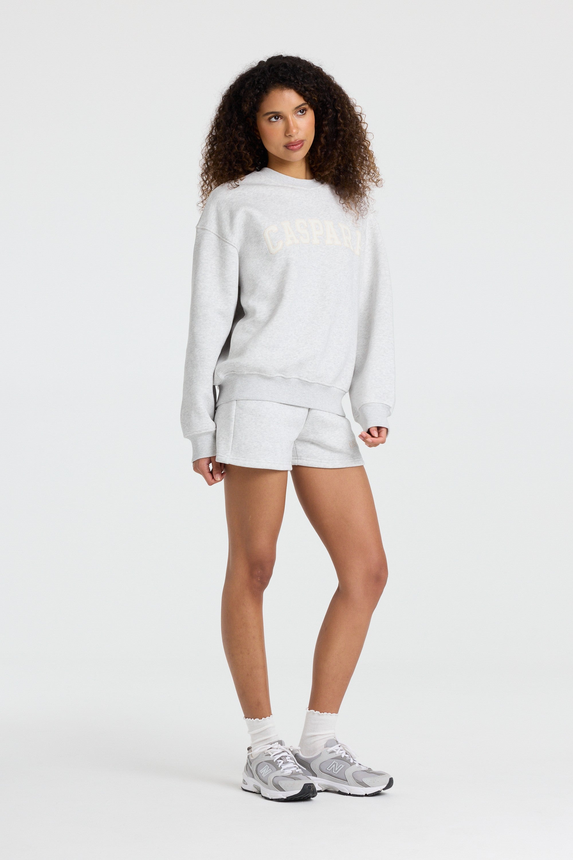 W. All-Star Crewneck - Grey Melange/Yellow