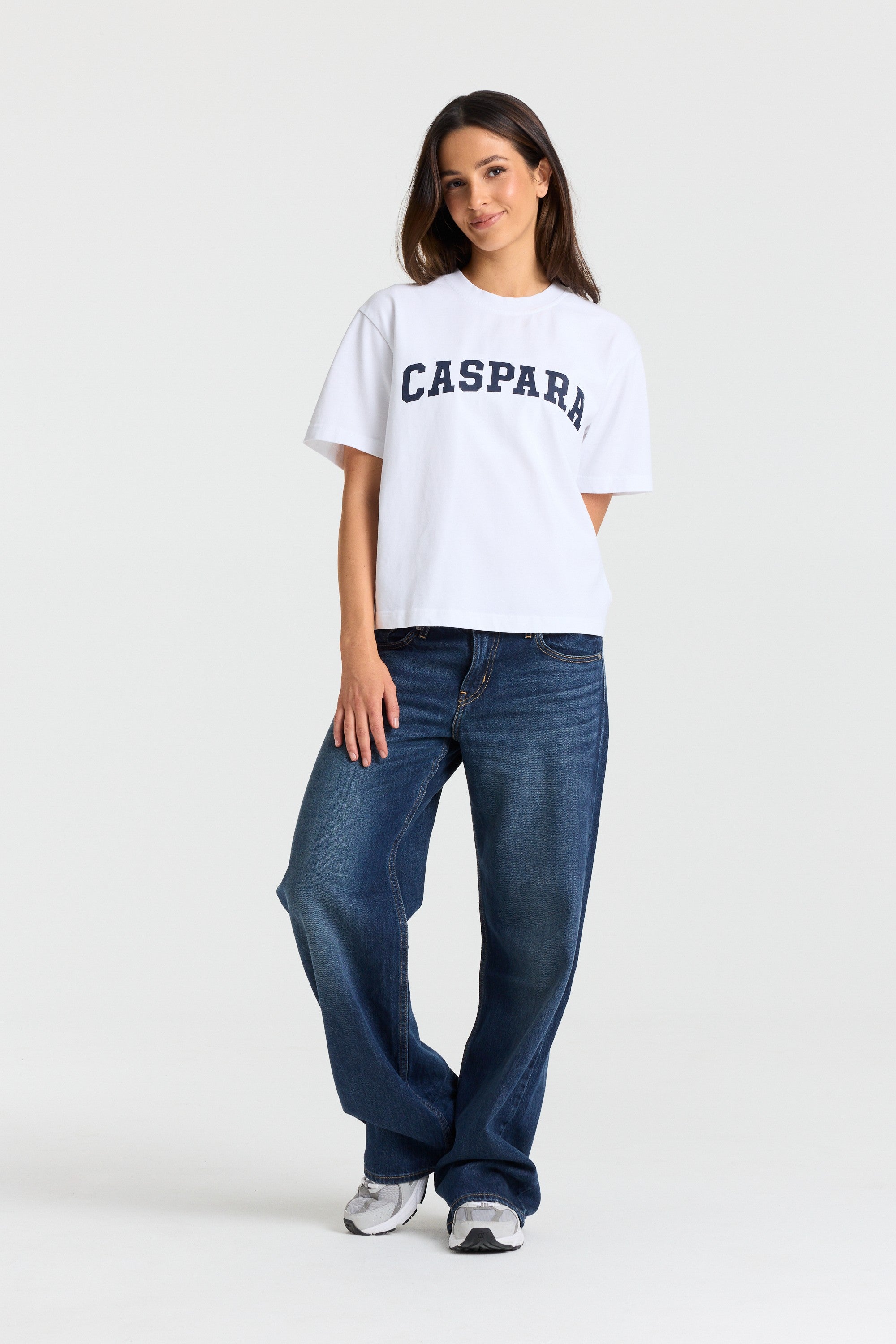 W. Varsity Tee - White/Navy