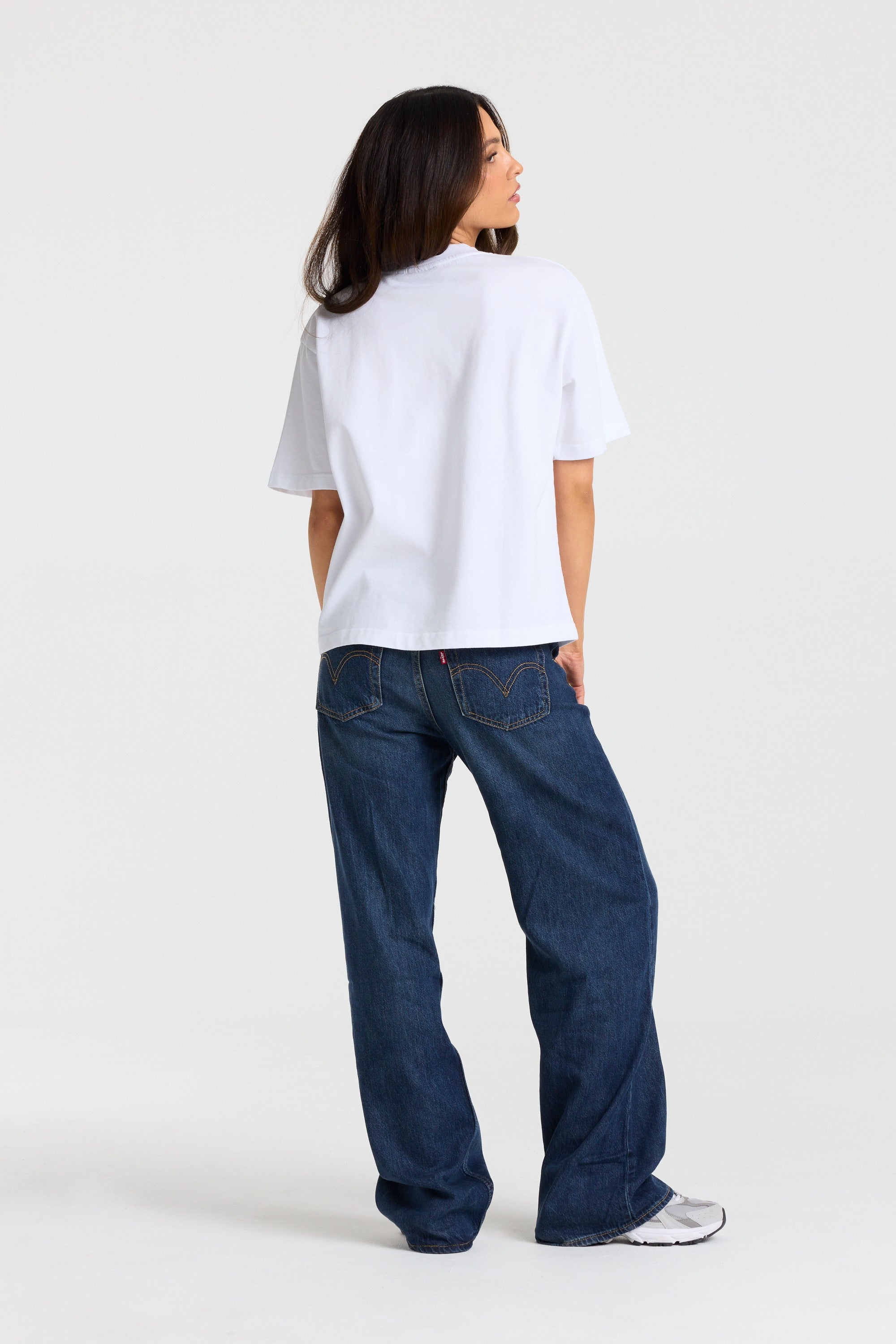 W. Varsity Tee - White/Burgundy