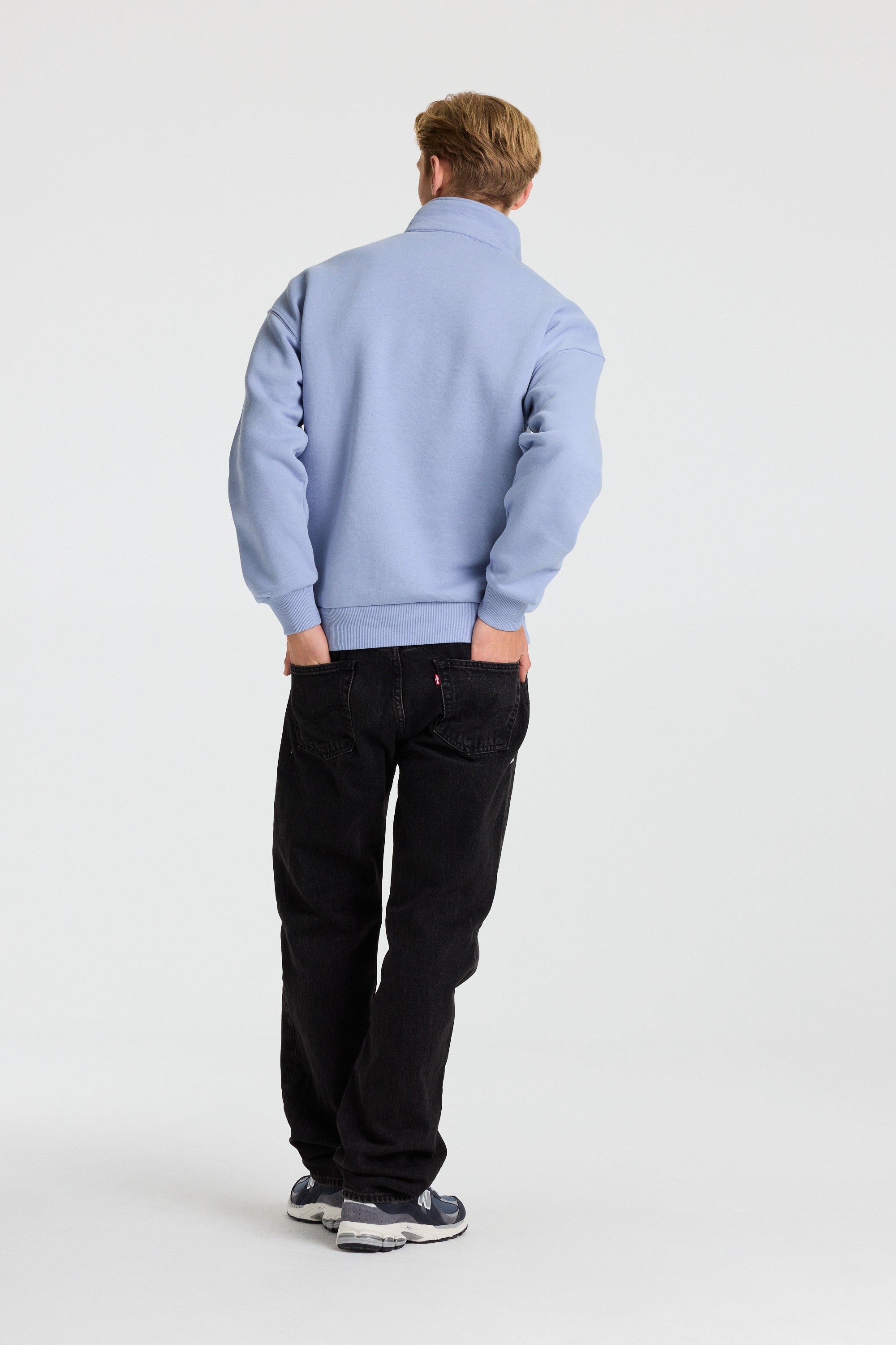M. 1/4 Zip - Vintage Blue