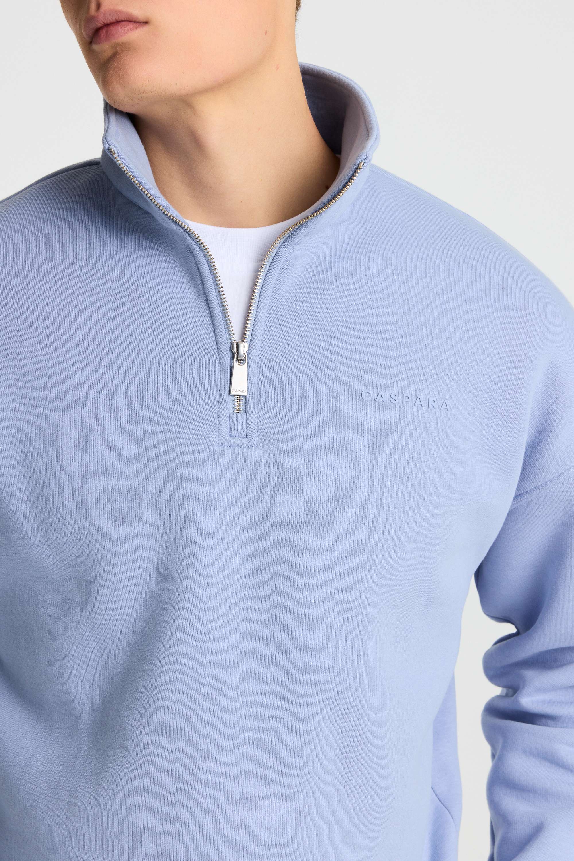 M. 1/4 Zip - Vintage Blue