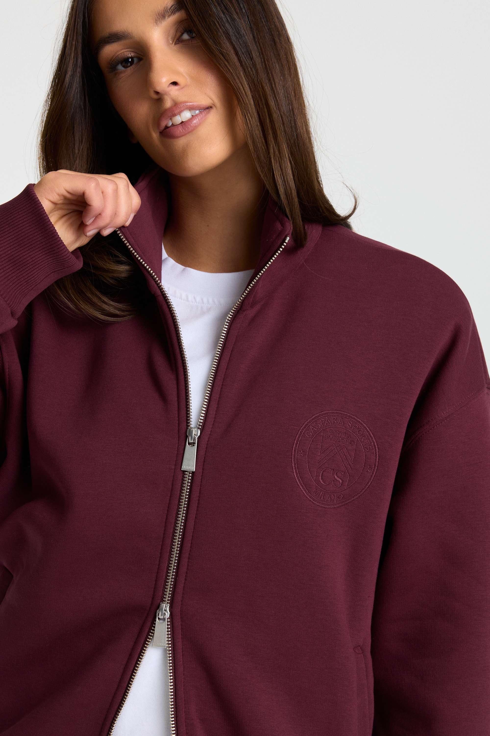 W. Funnel Zip Jacket - Midnight Cherry