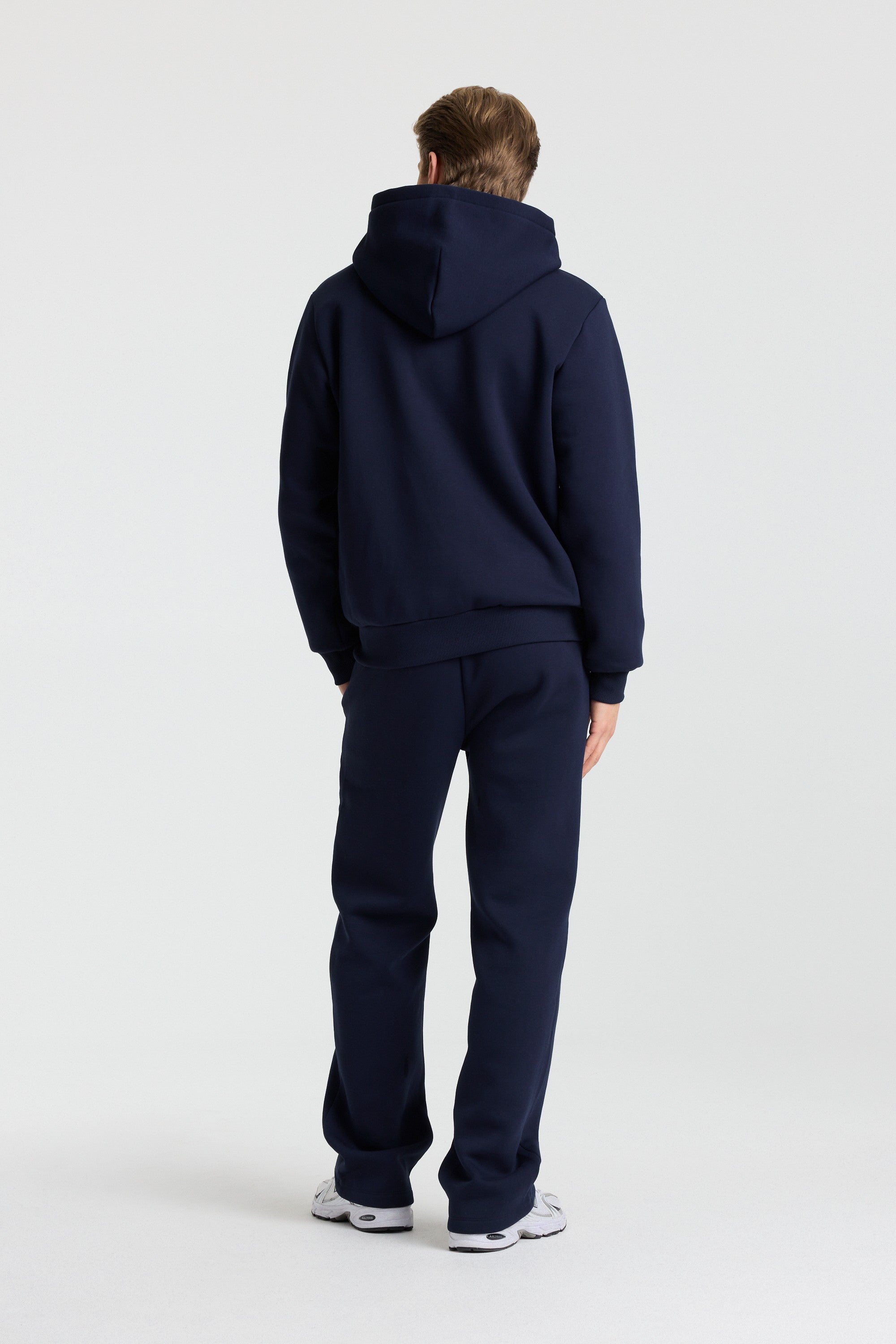 M. Varsity Zip Hoodie - Navy