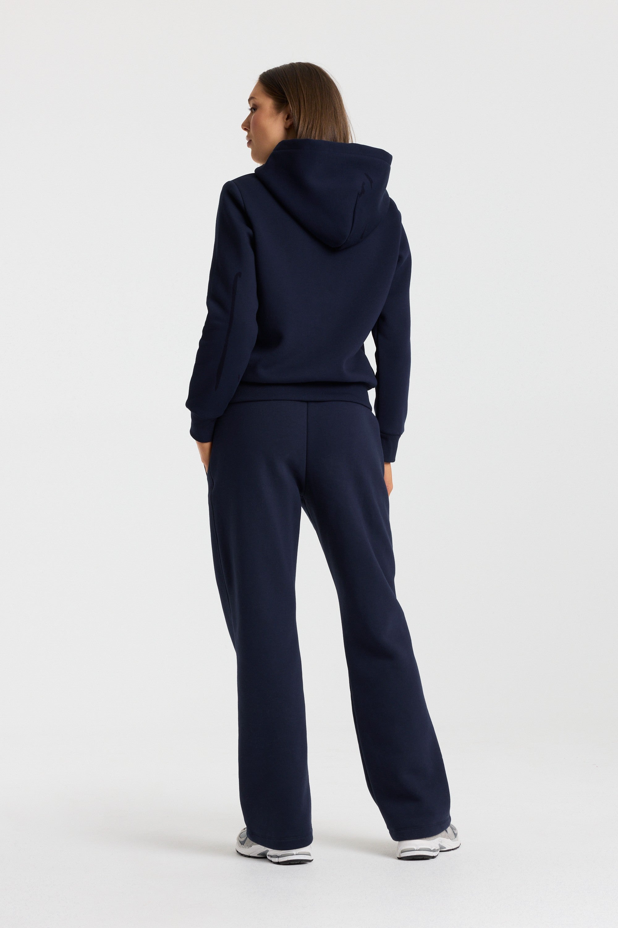W. Varsity Zip Hoodie - Navy