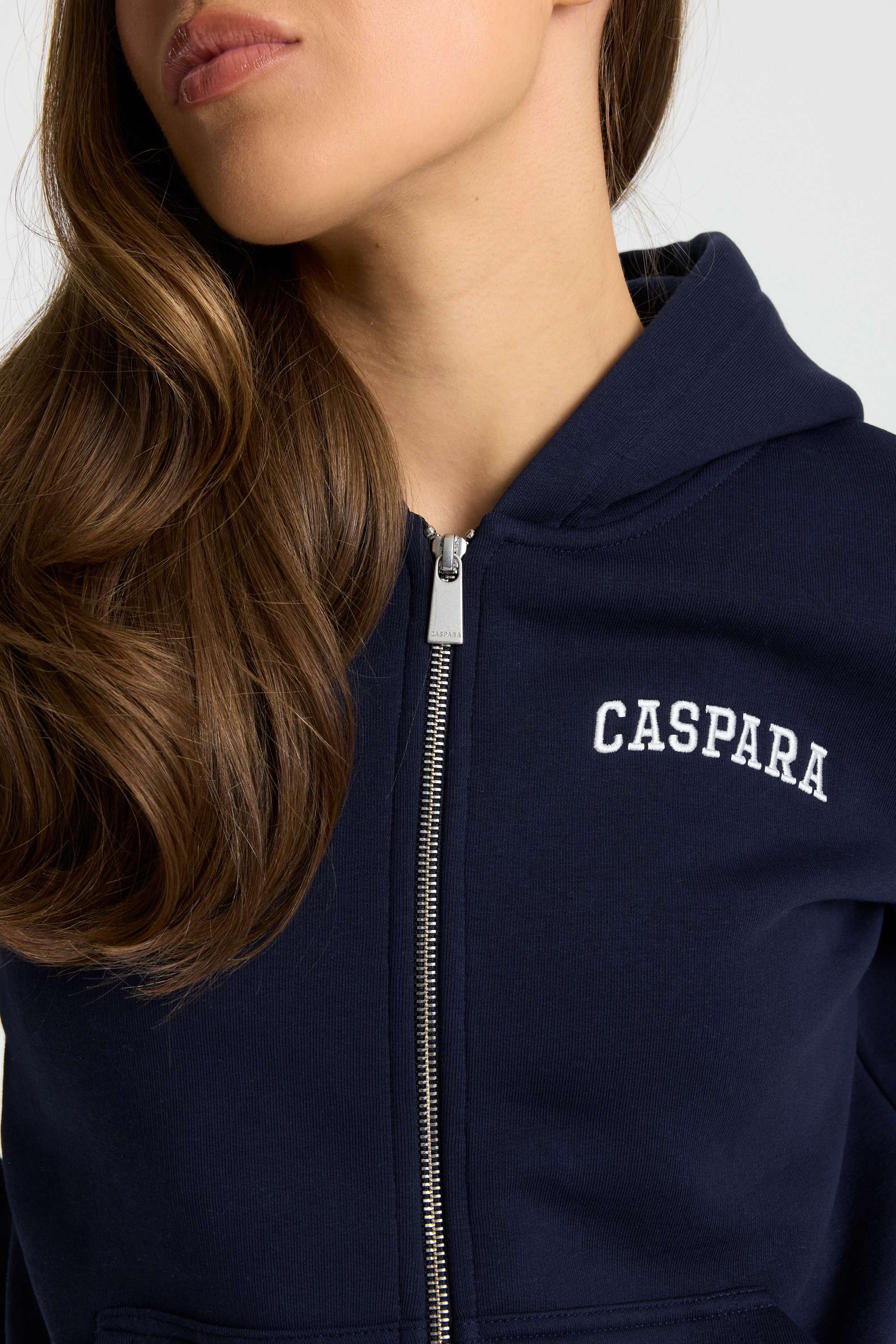 W. Varsity Zip Hoodie - Navy