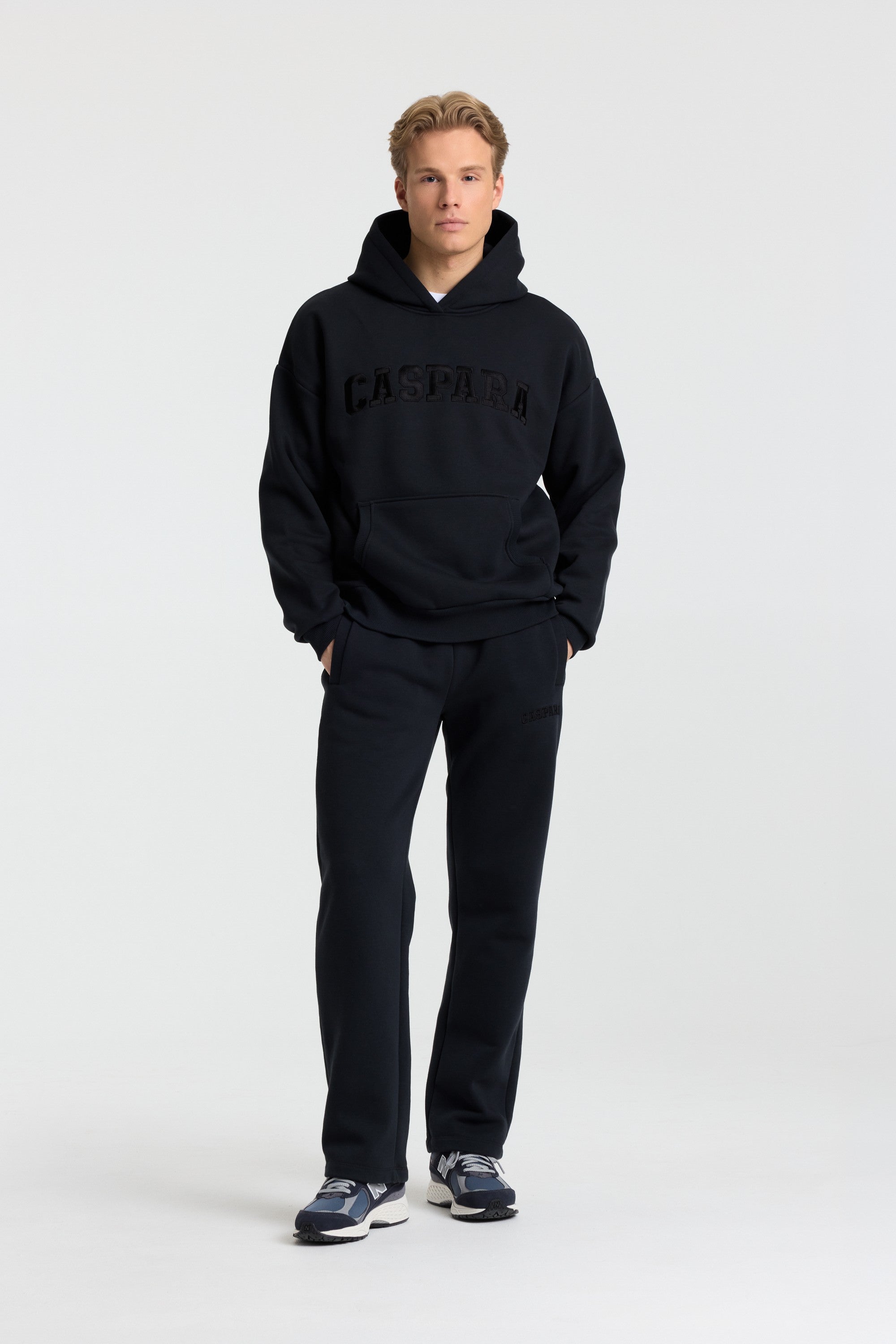 M. Varsity Hoodie - Jet Black