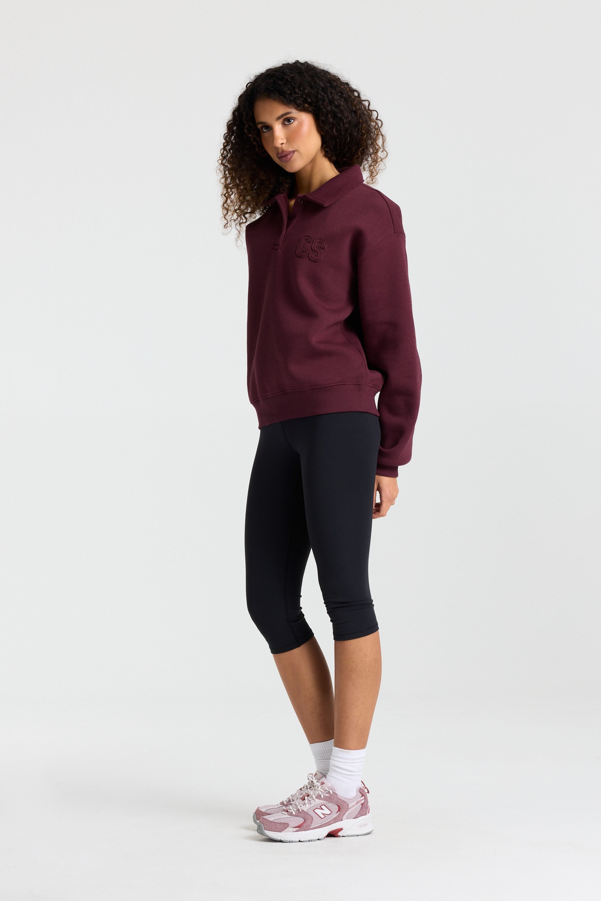 W. Rugby Shirt - Midnight Cherry