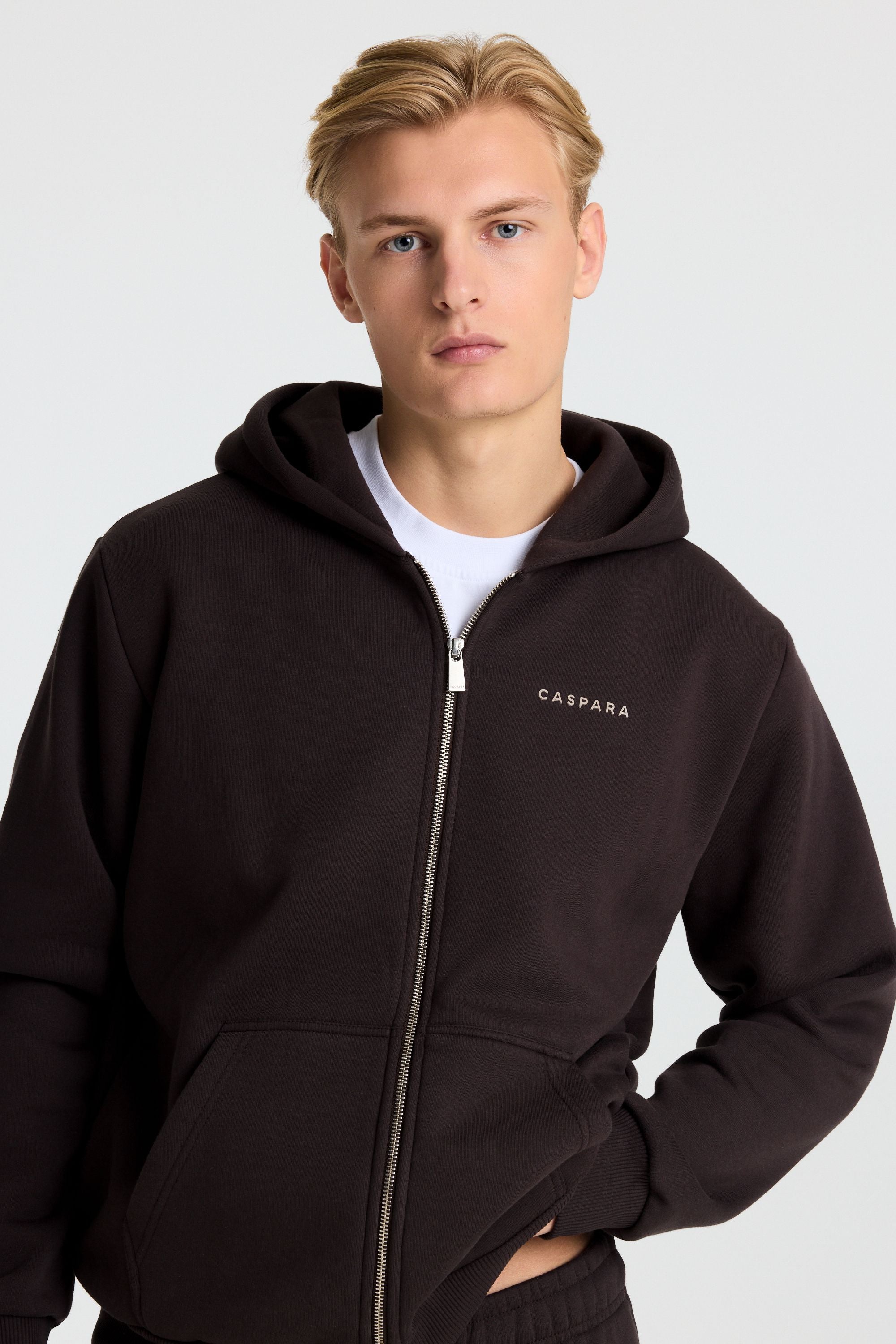 M. Cosmo Zip Hoodie - Espresso – CASPARA
