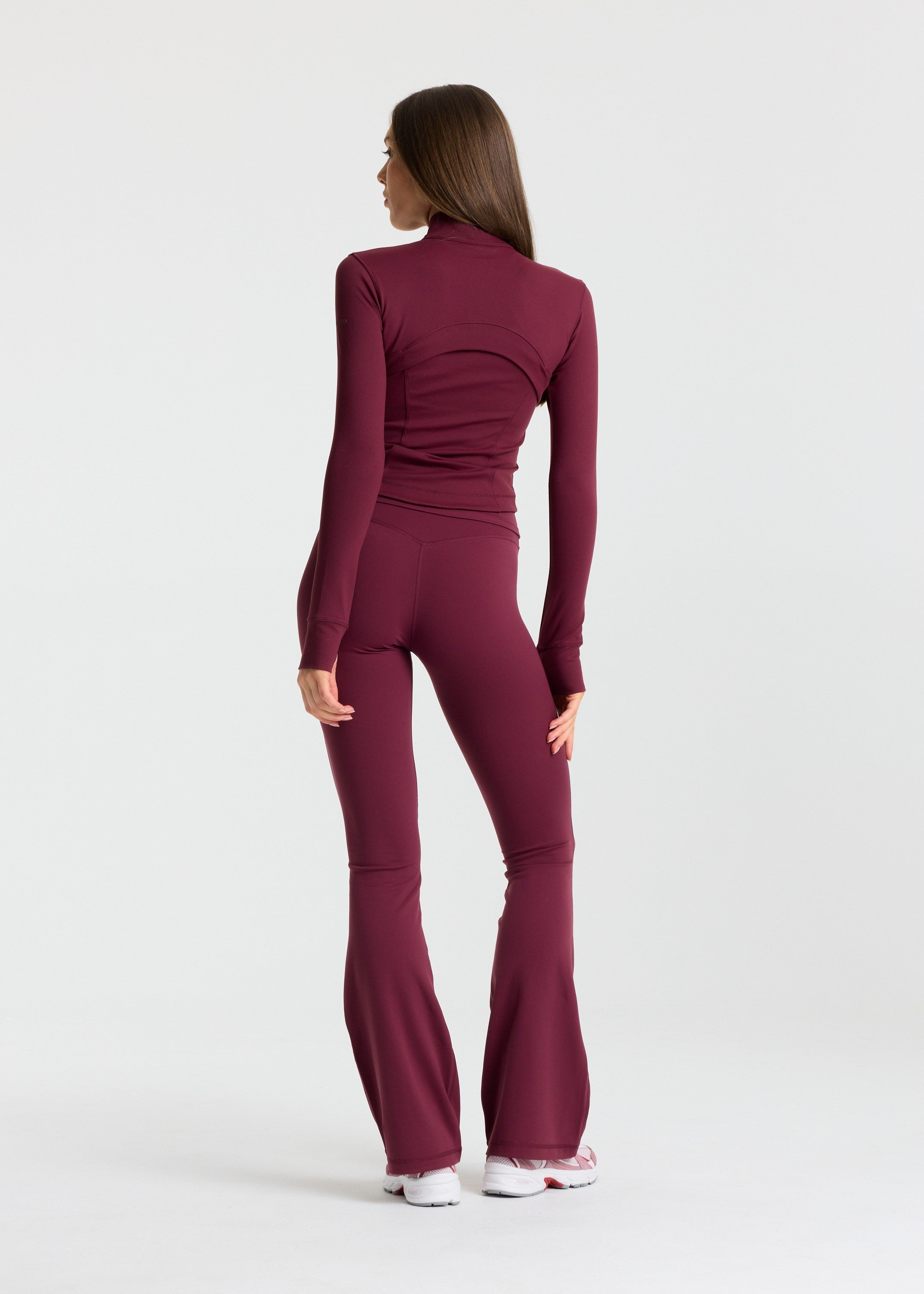 W. Sculptluxe® Zip Jacket - Midnight Cherry