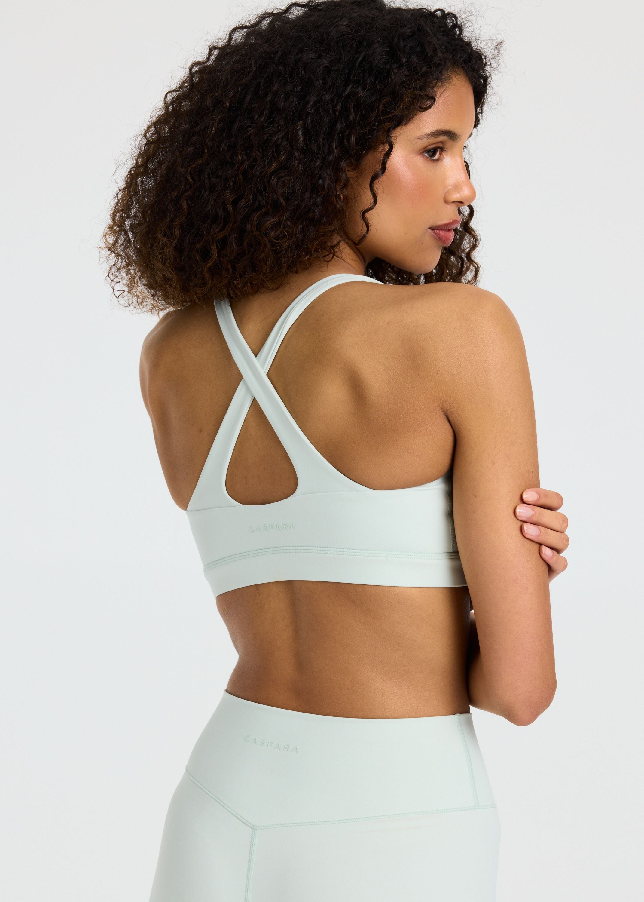 Cloudform® Crossback Sports Bra - Pistachio Green