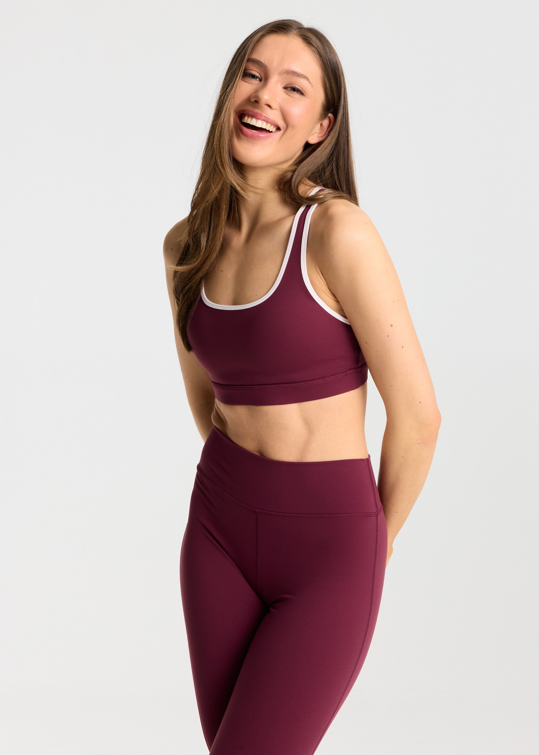 W. Cloudform® Crossback Sports Bra - Midnight Cherry