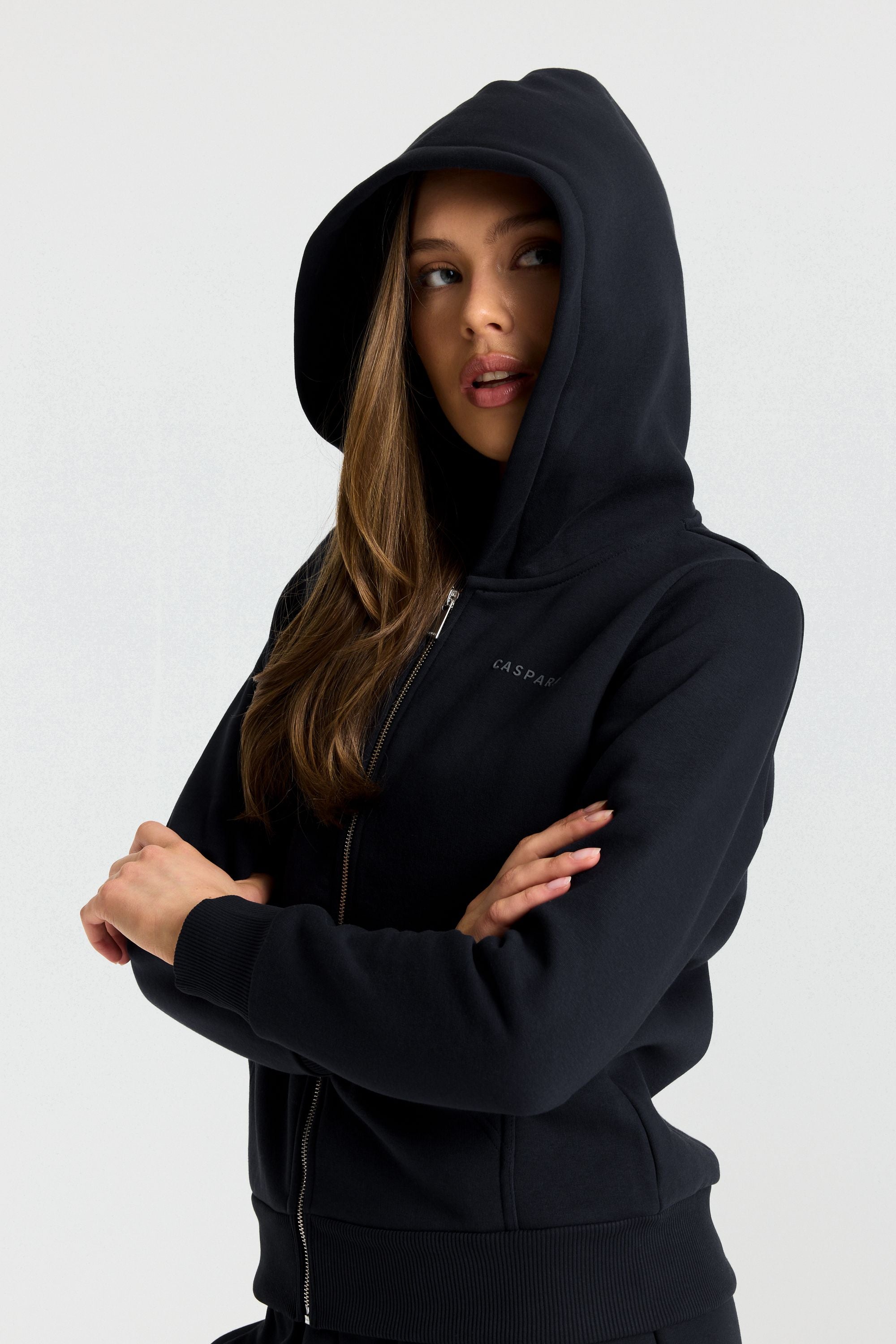 W. Cosmo Zip Hoodie - Black – CASPARA