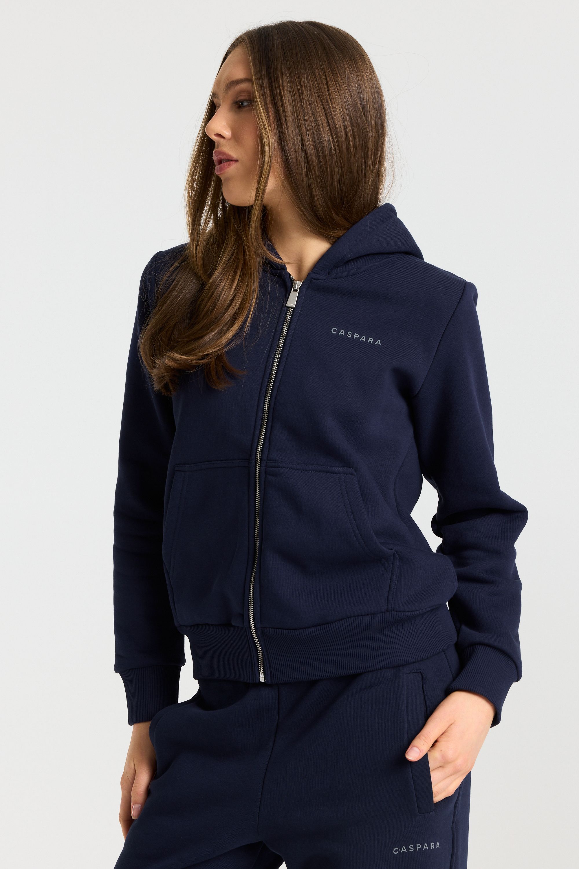 W. Cosmo Zip Hoodie - Navy – CASPARA