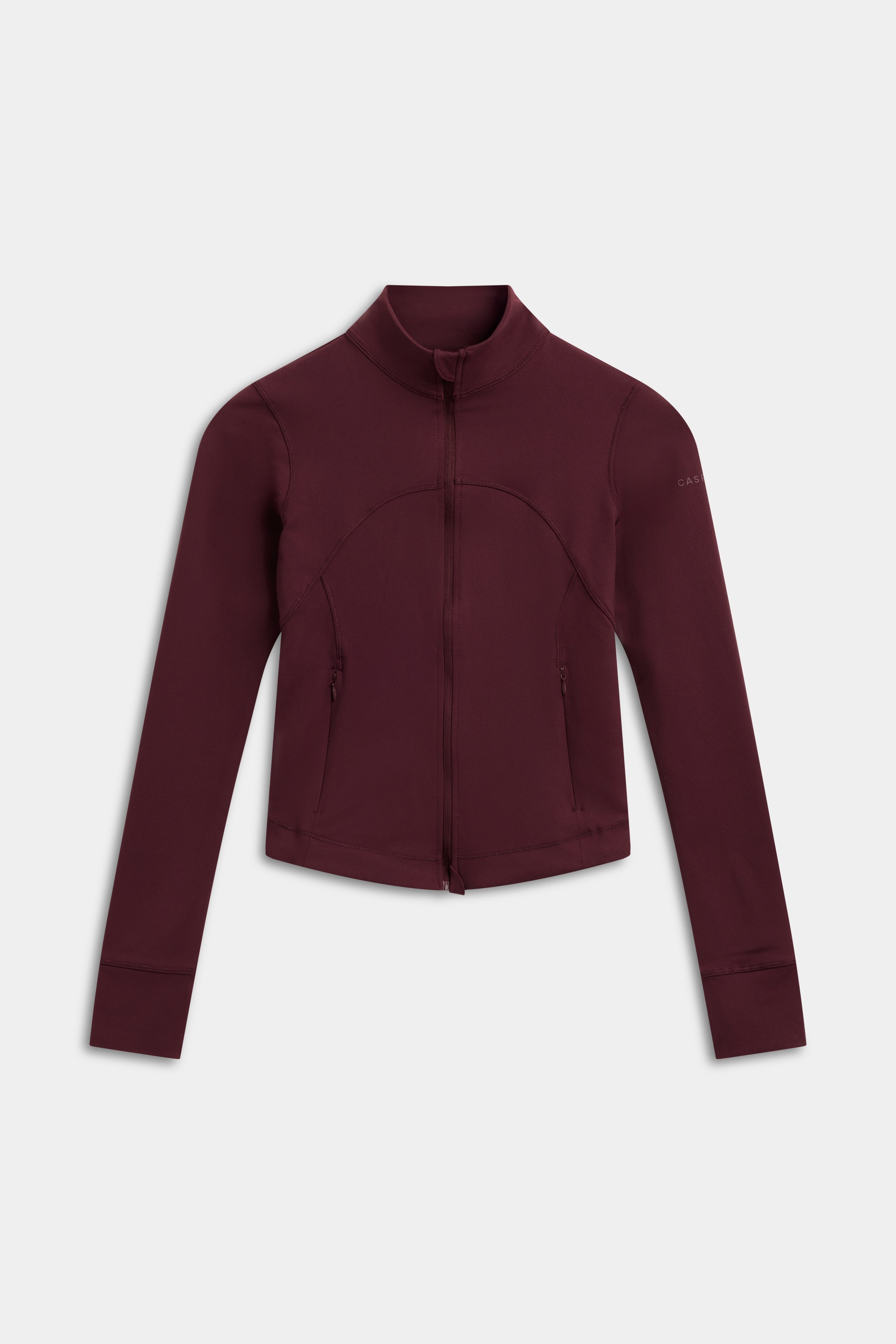 W. Sculptluxe® Zip Jacket - Midnight Cherry