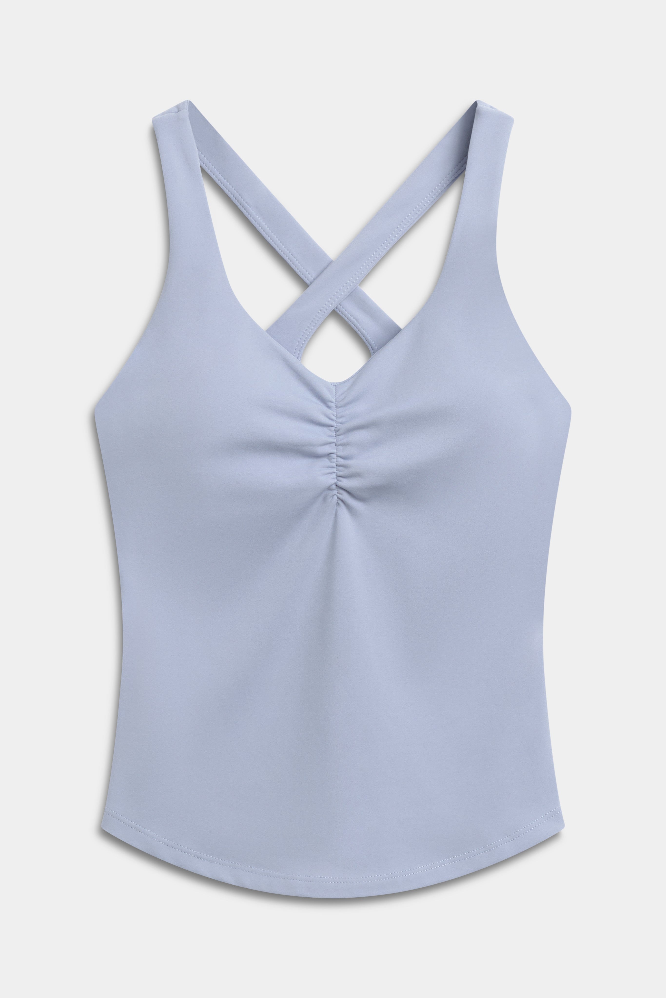 W. Cloudform® Scrunch Top - Vintage Blue