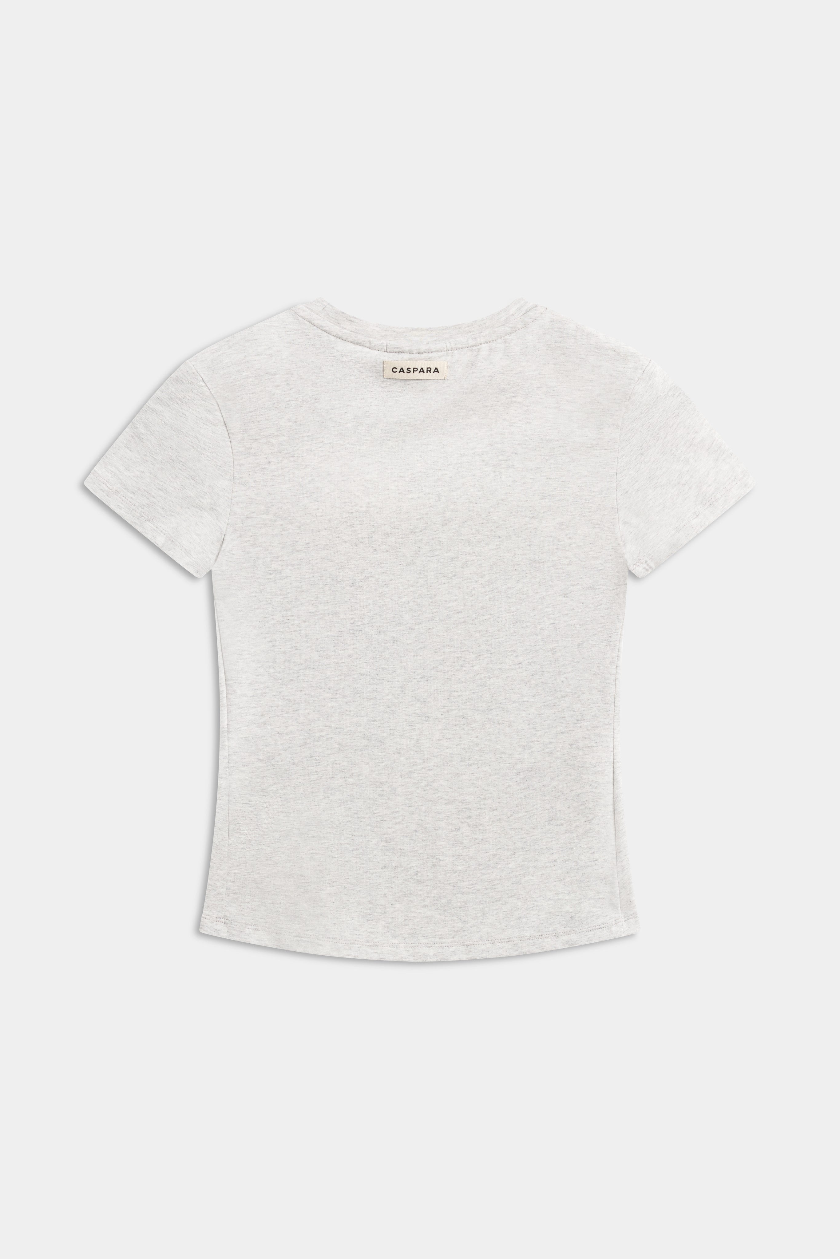W. Baby Tee - Grey Melange