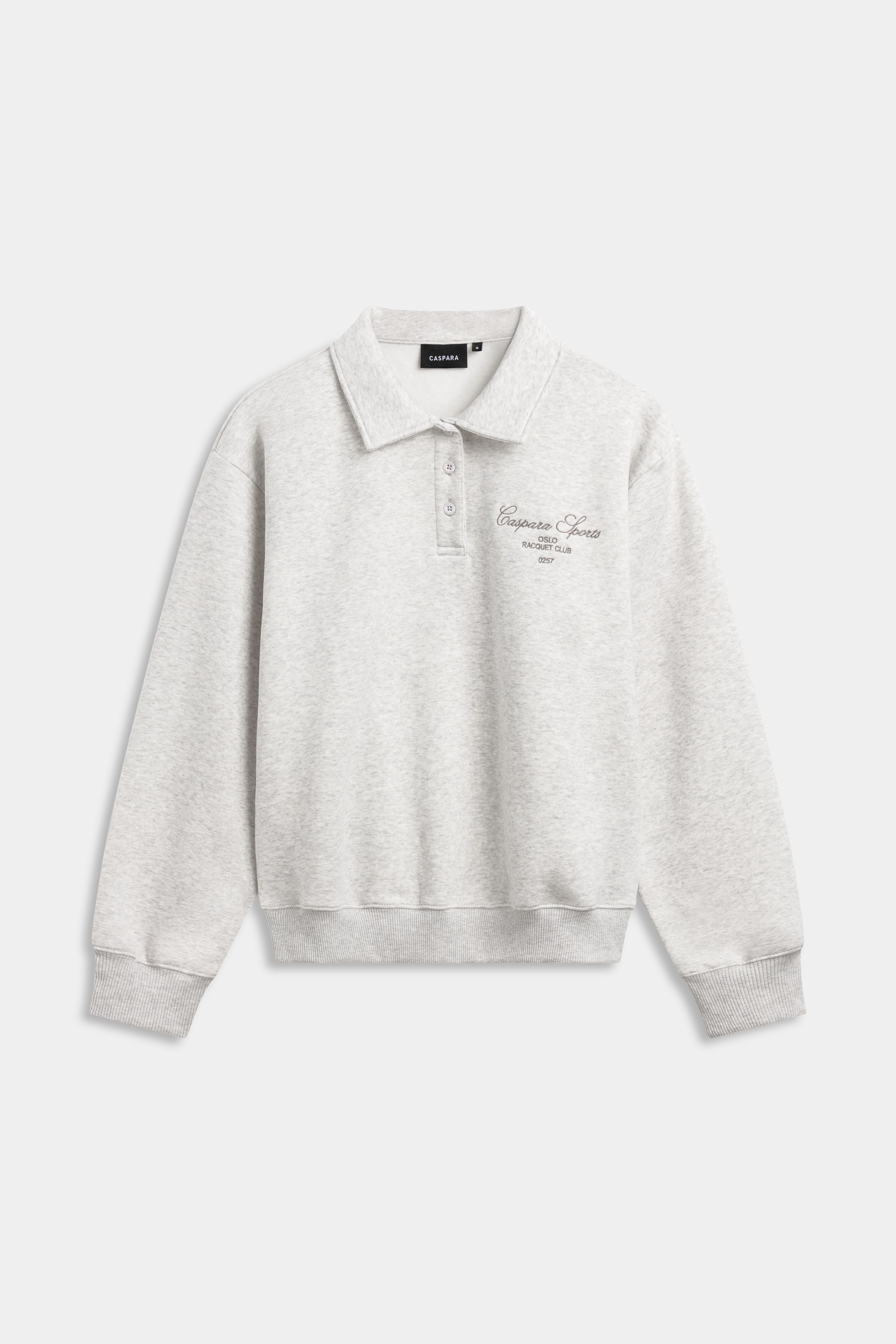 W. Racquet Club Rugby Shirt - Grey Melange