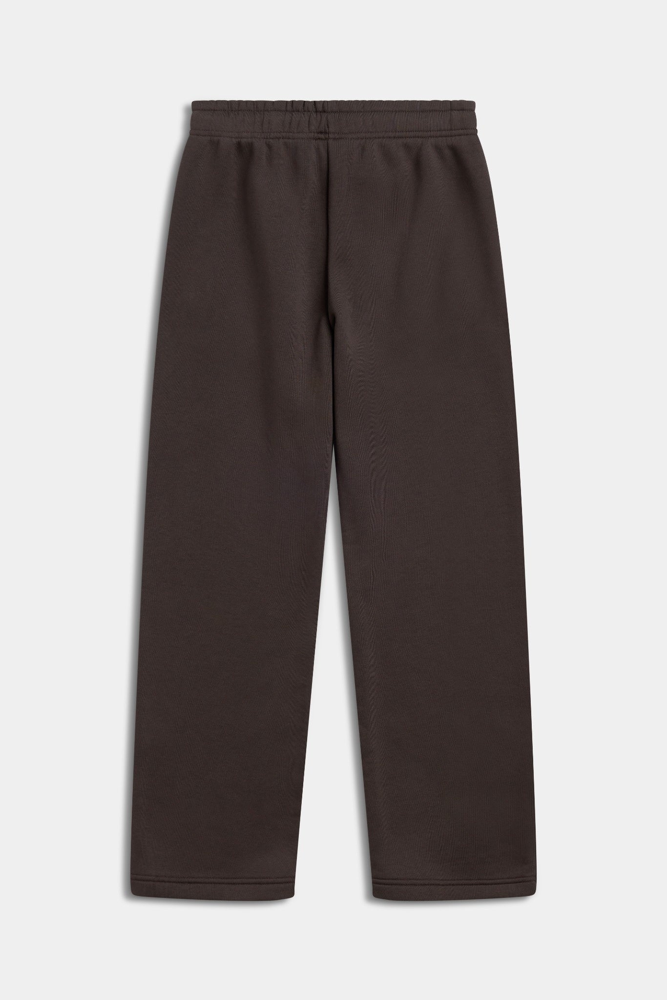 Espresso brown CASPARA All-Star straight-leg sweatpants against a light grey background.